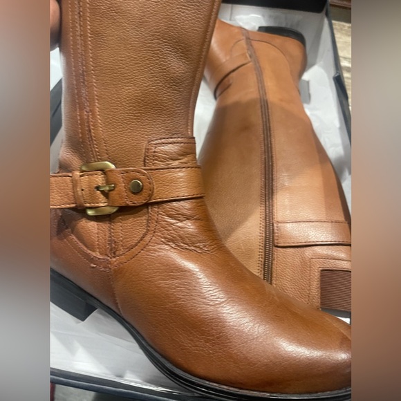 NEW Naturalizer Casual Jean Leather Riding Boots NEW 🤎 - Picture 8 of 9
